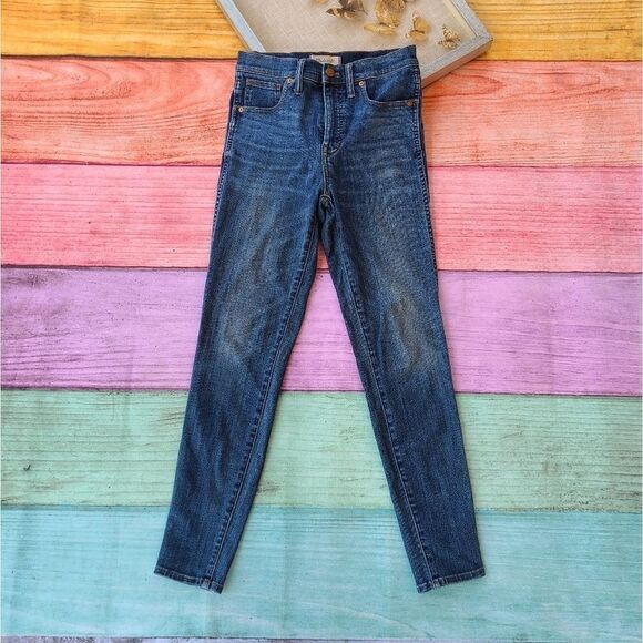Madewell Blue 10" High Rise‎ Skinny Ankle Jeans 27 Classic Casual - Picture 2 of 9
